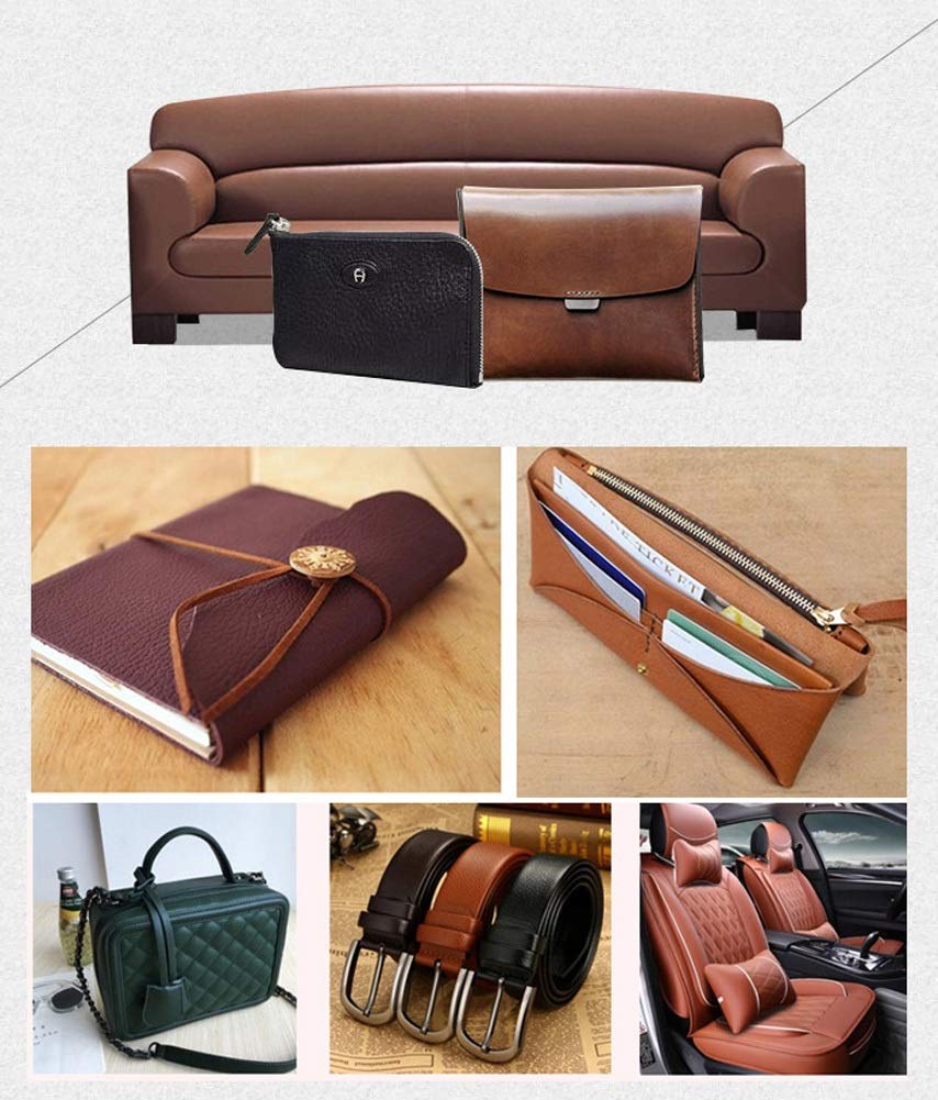 Amazon.com: Solid Color PU Synthetic Leather Fabric Vintage